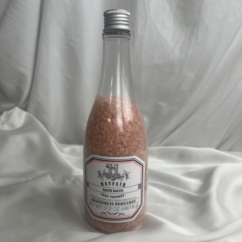 New Mayfair Bath Salts Grapefruit Bergamot 17.2 oz. Soap Foundry Cruelty Free